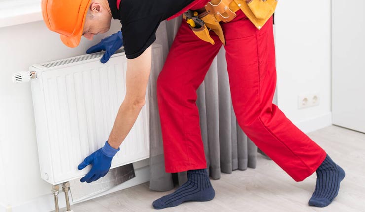 Handwerker bei der Arbeit